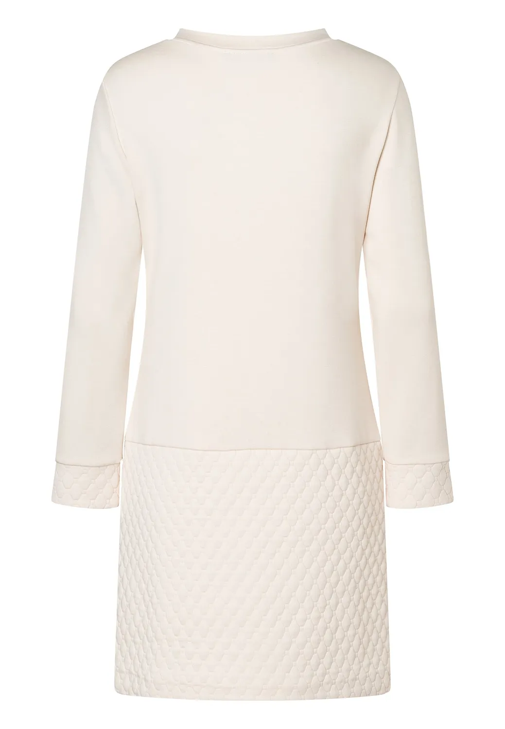 Ana Alcazar Adlena abito linea A bianco crema corto