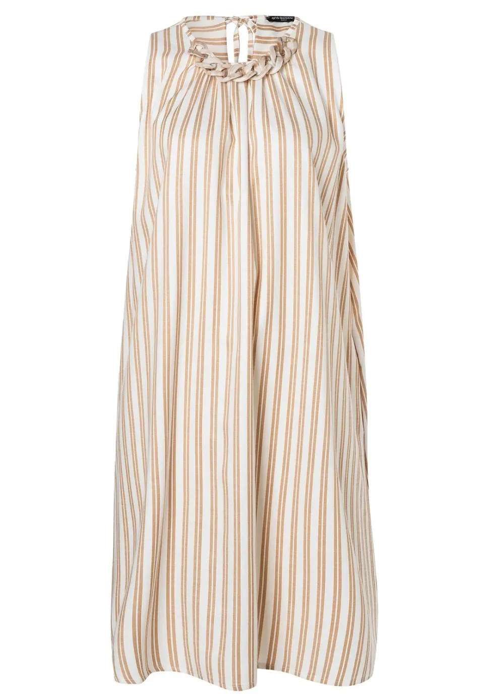 Ana Alcazar Zatora vestito linea A bianco righe