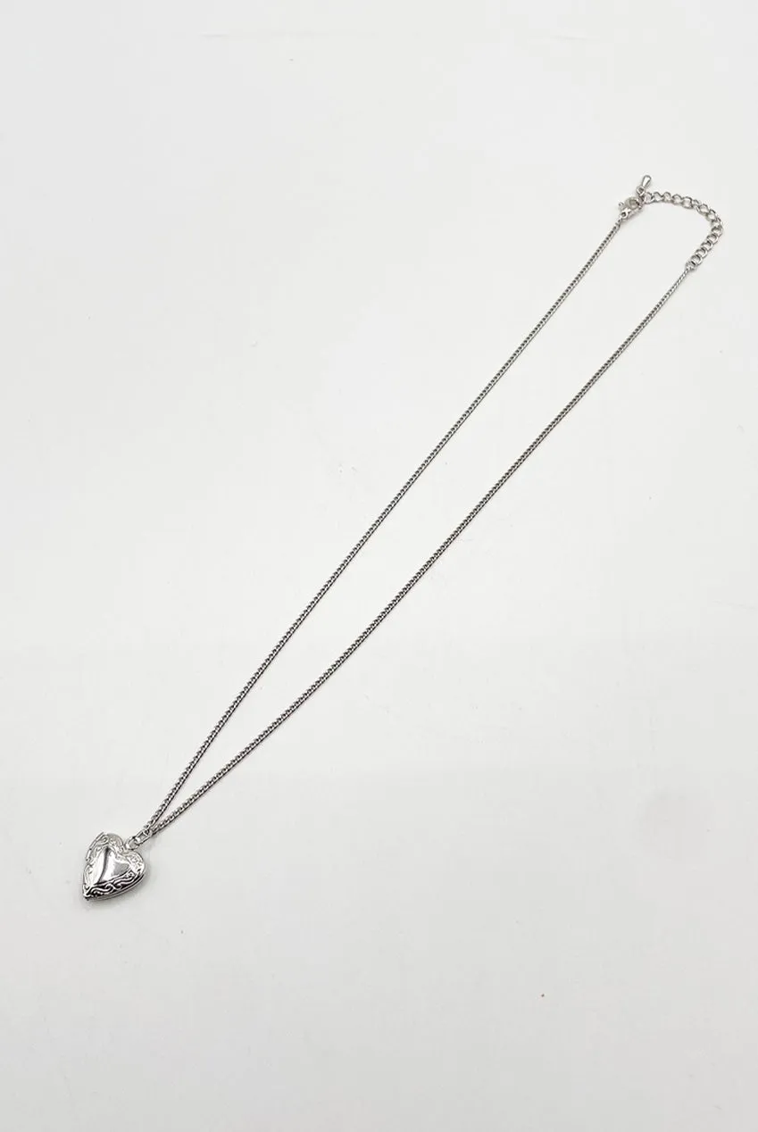 SVNX collana argento ciondolo cuore apribile coffret