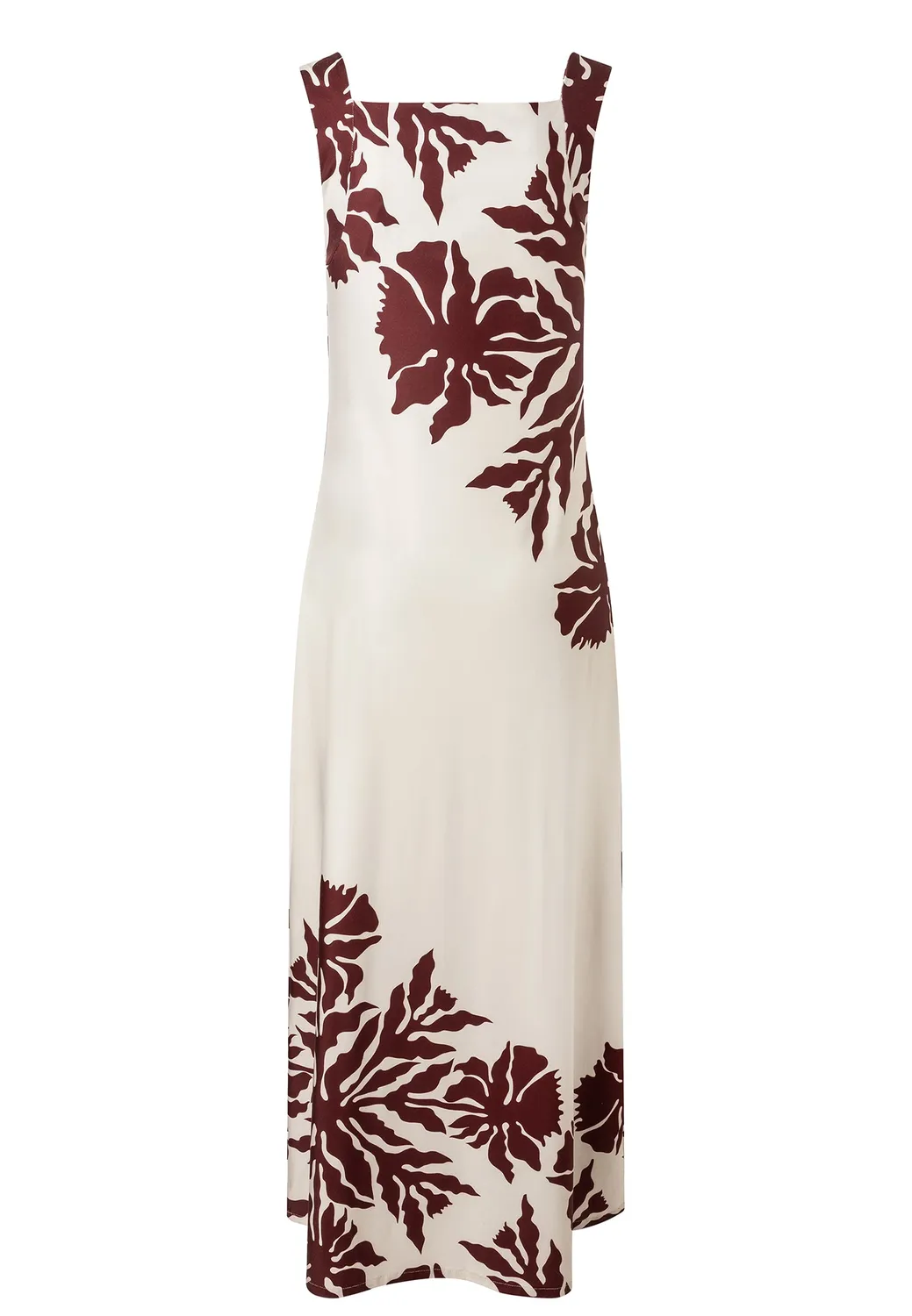 Ana Alcazar Doreyas abito lungo beige fiori estate