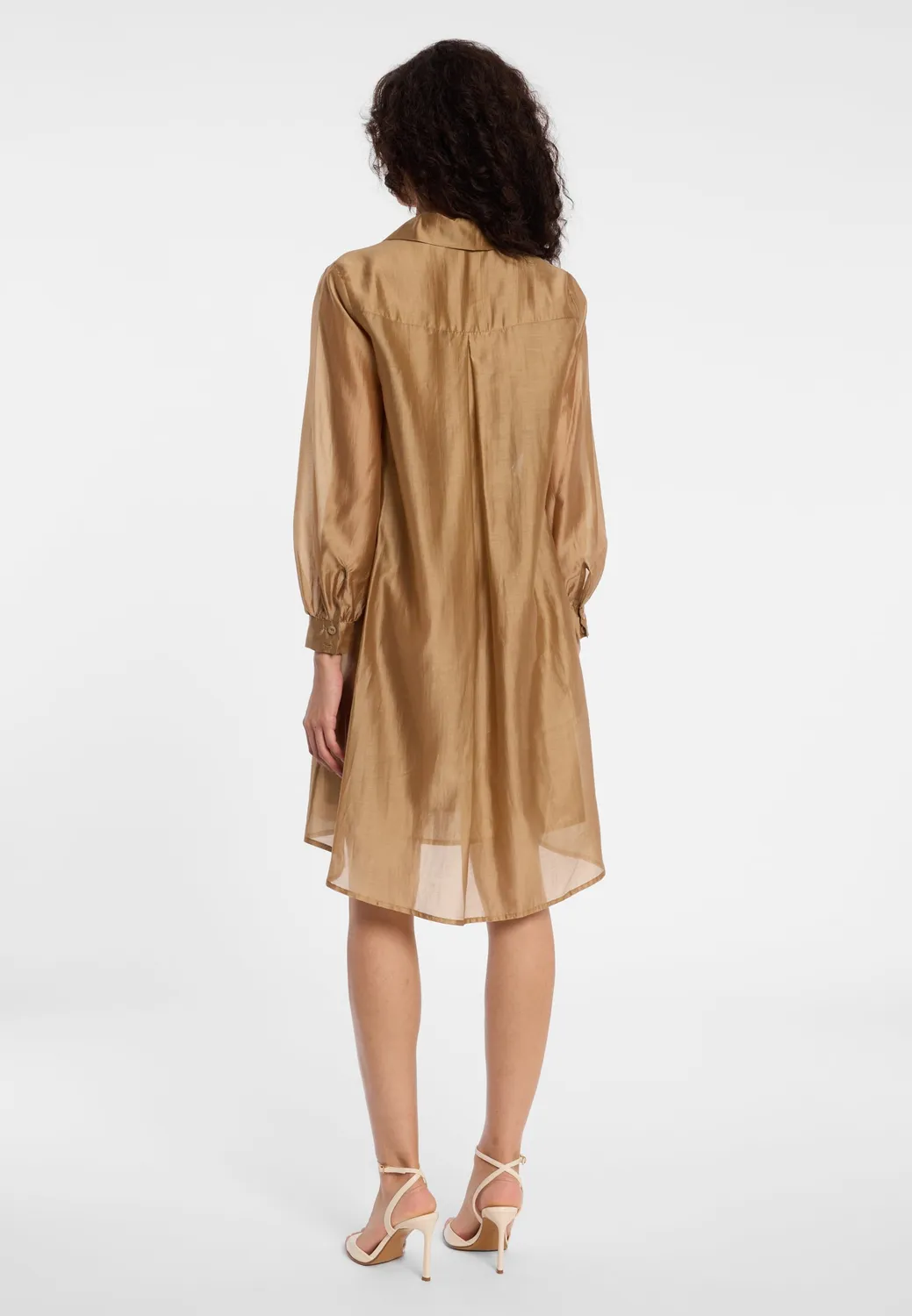 Ana Alcazar Dazah abito camicia cappuccino lyocell