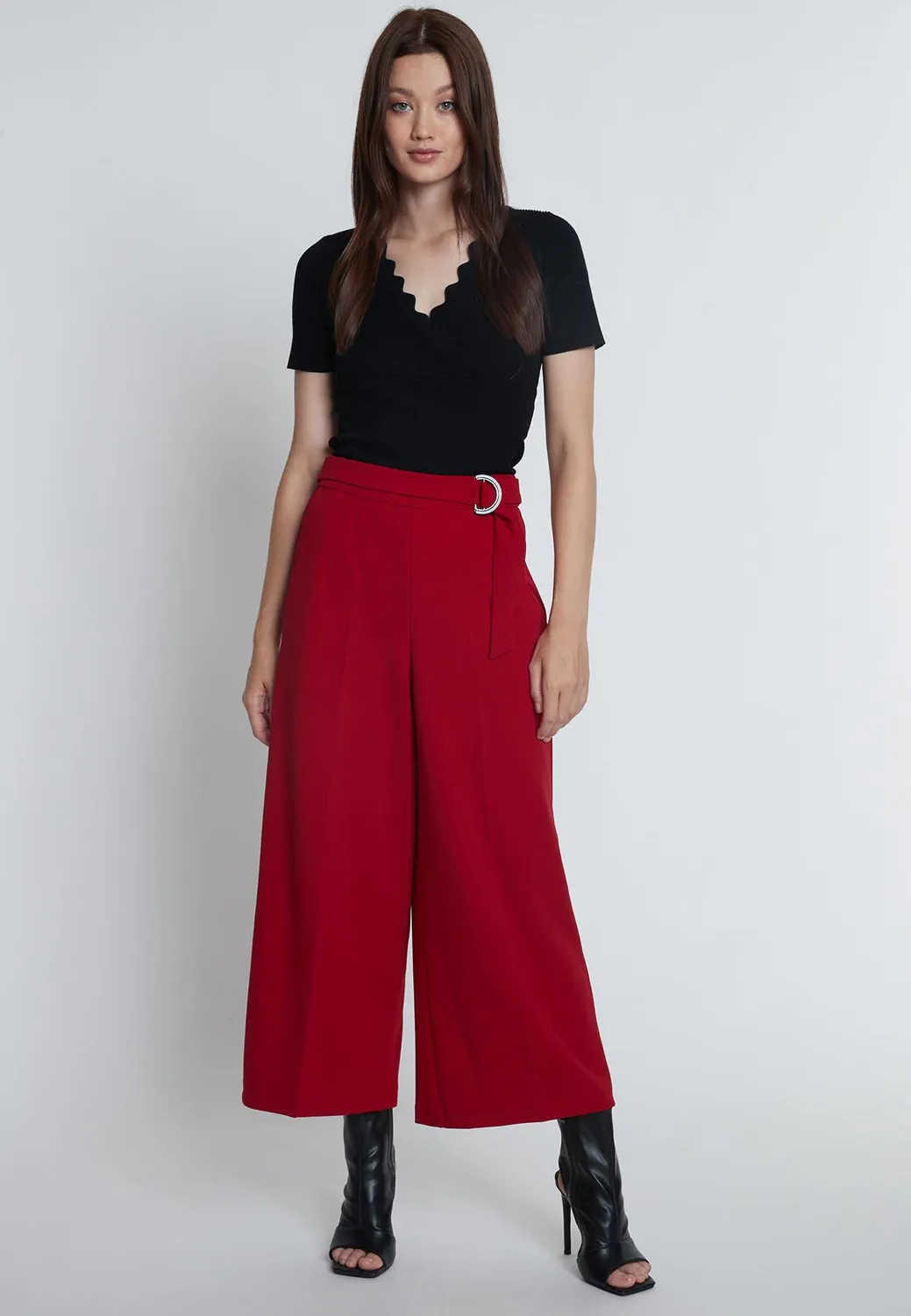 Ana Alcazar Mefira culotte rossa 7/8