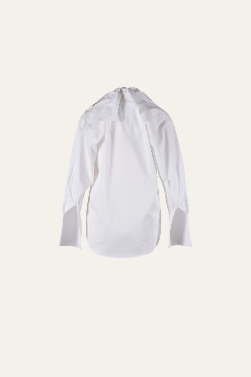 Johanna Ortiz Inner Balance camicia ecru cotone halter