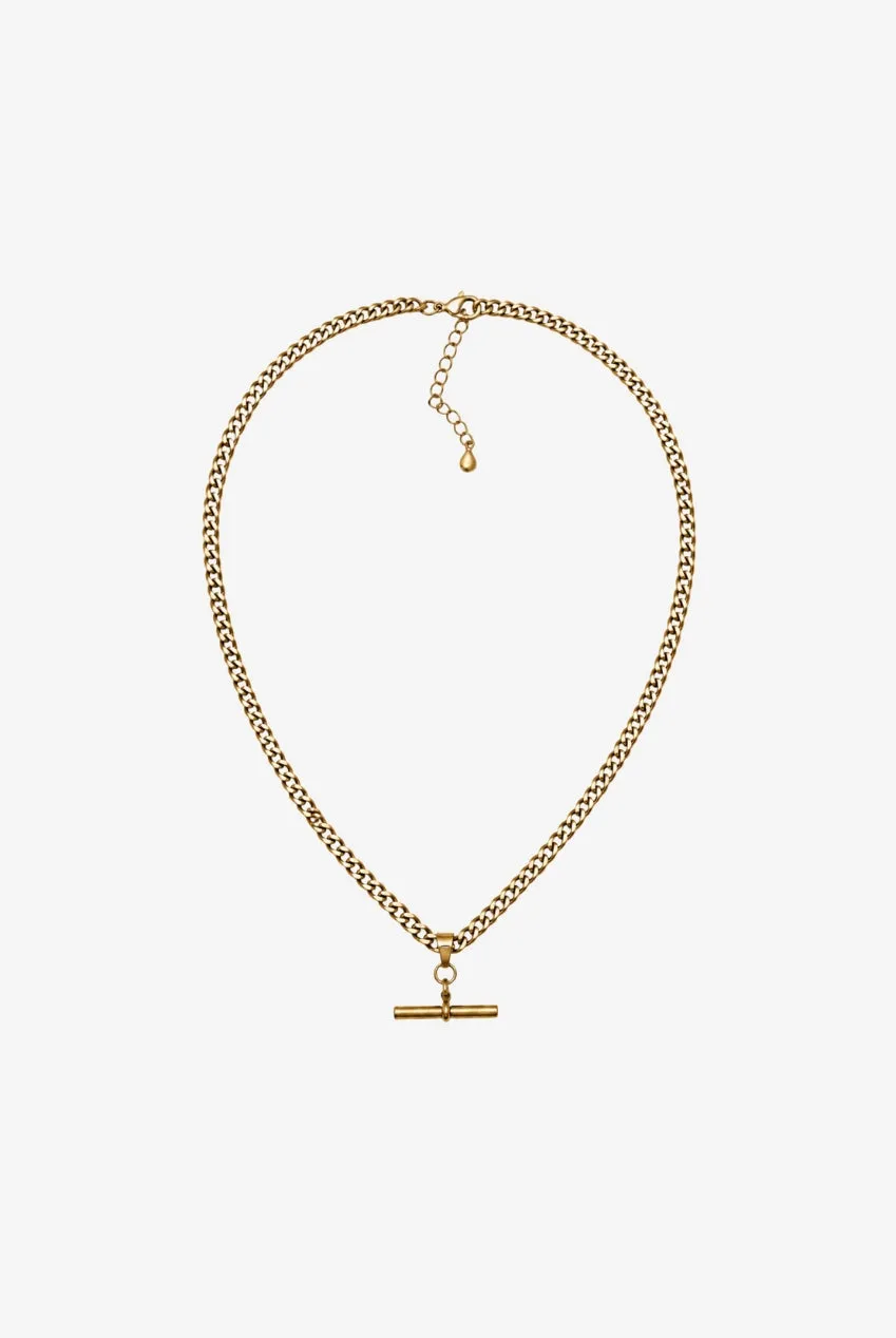 Uchi & Soto Kin Gold T-Bar collana oro catena groumette