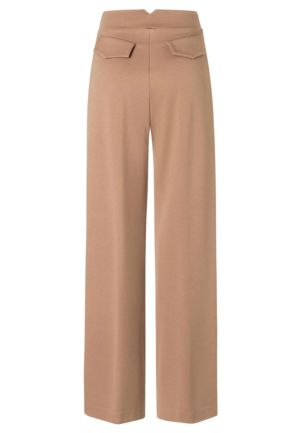 Ana Alcazar Aiby pantaloni palazzo beige pieghe