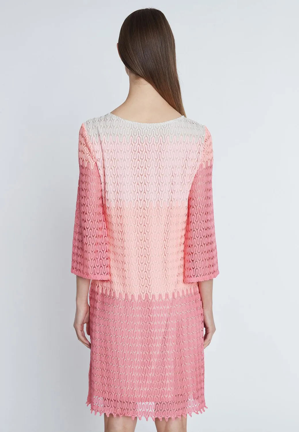 Ana Alcazar Rita abito maglia corto sfumato rosa