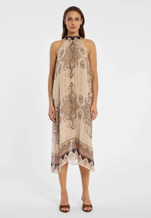 Ana Alcazar Deani abito midi fantasia paisley