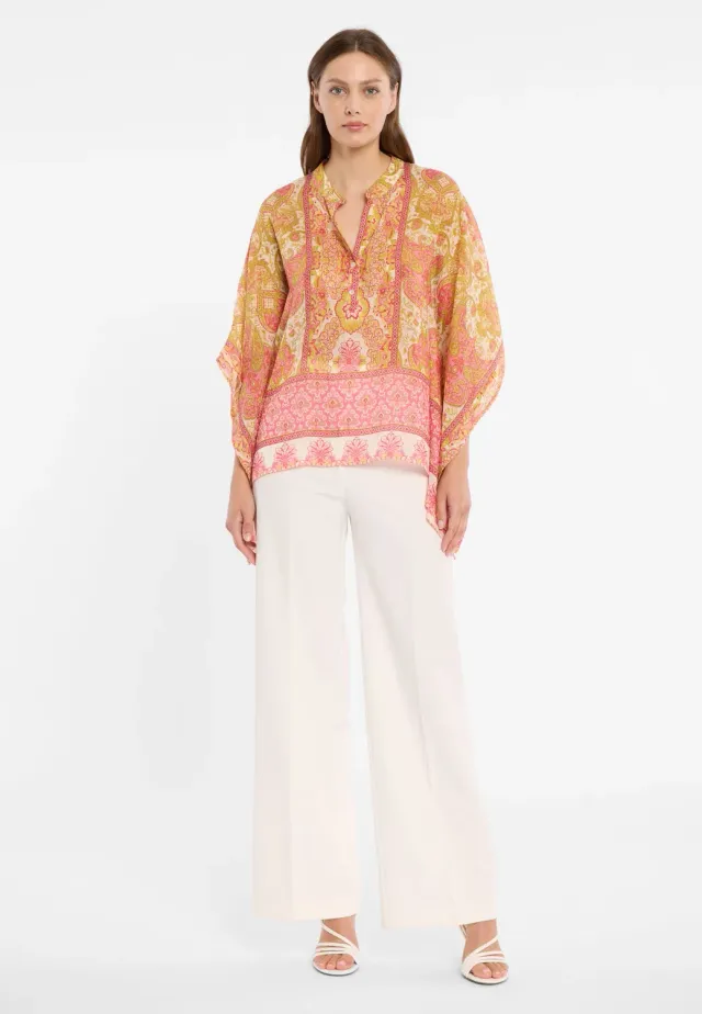 Ana Alcazar Dorexol camicia boho lyocell gialla