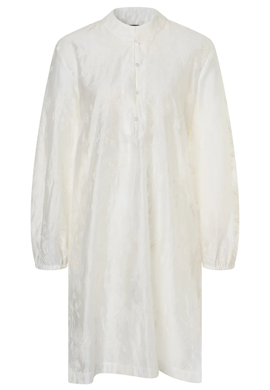 Ana Alcazar Doremia blusa lunga ricamata crema