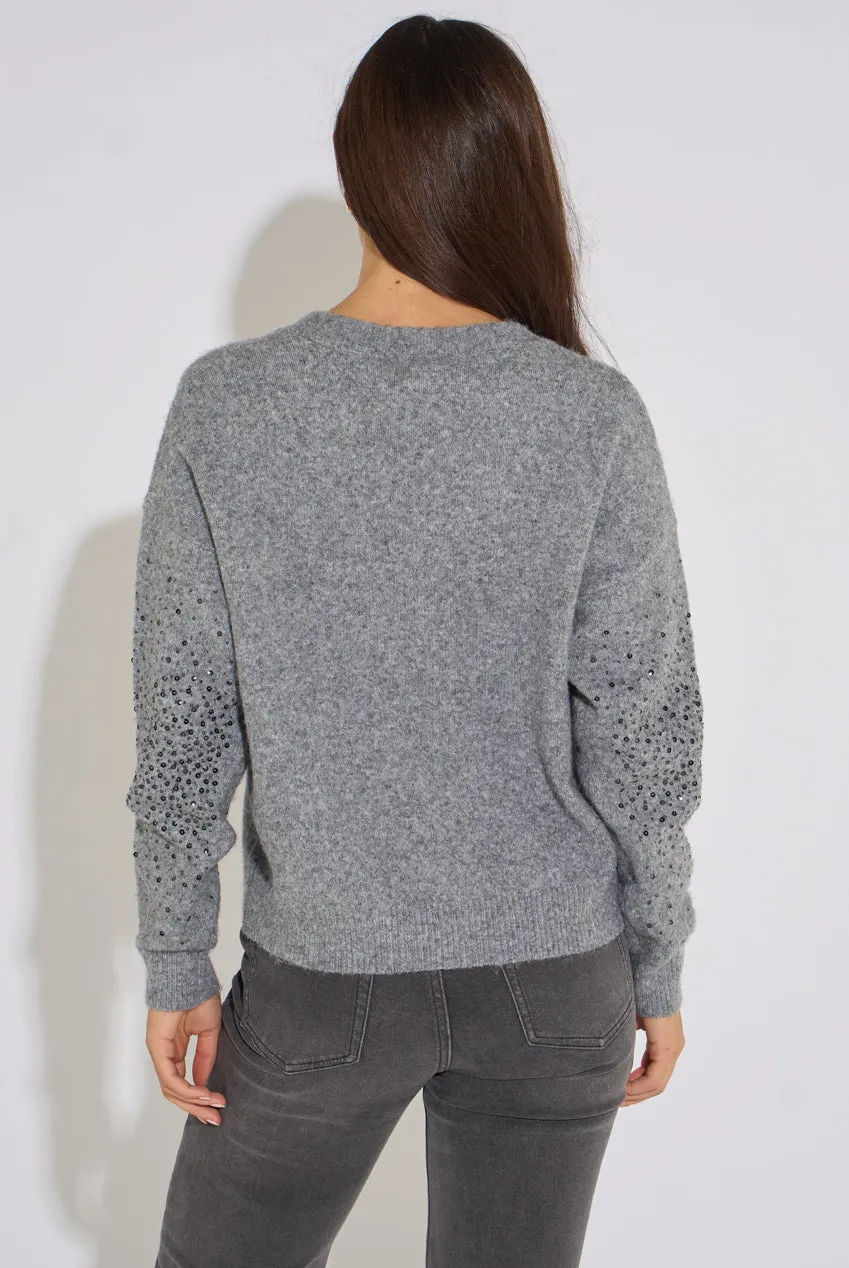 Gini London maglione grigio diamante riciclato S/M
