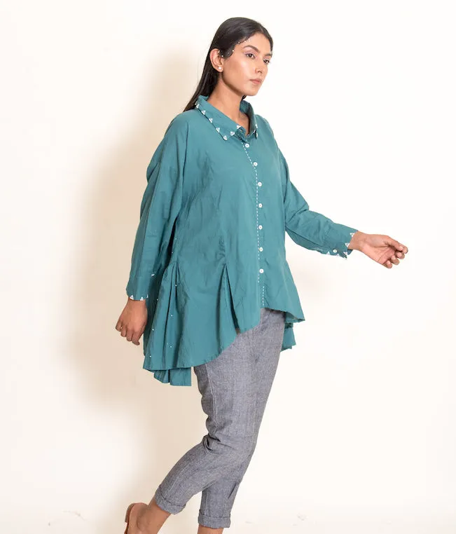 Our Dve Otter coordinato top e pantaloni verde acqua