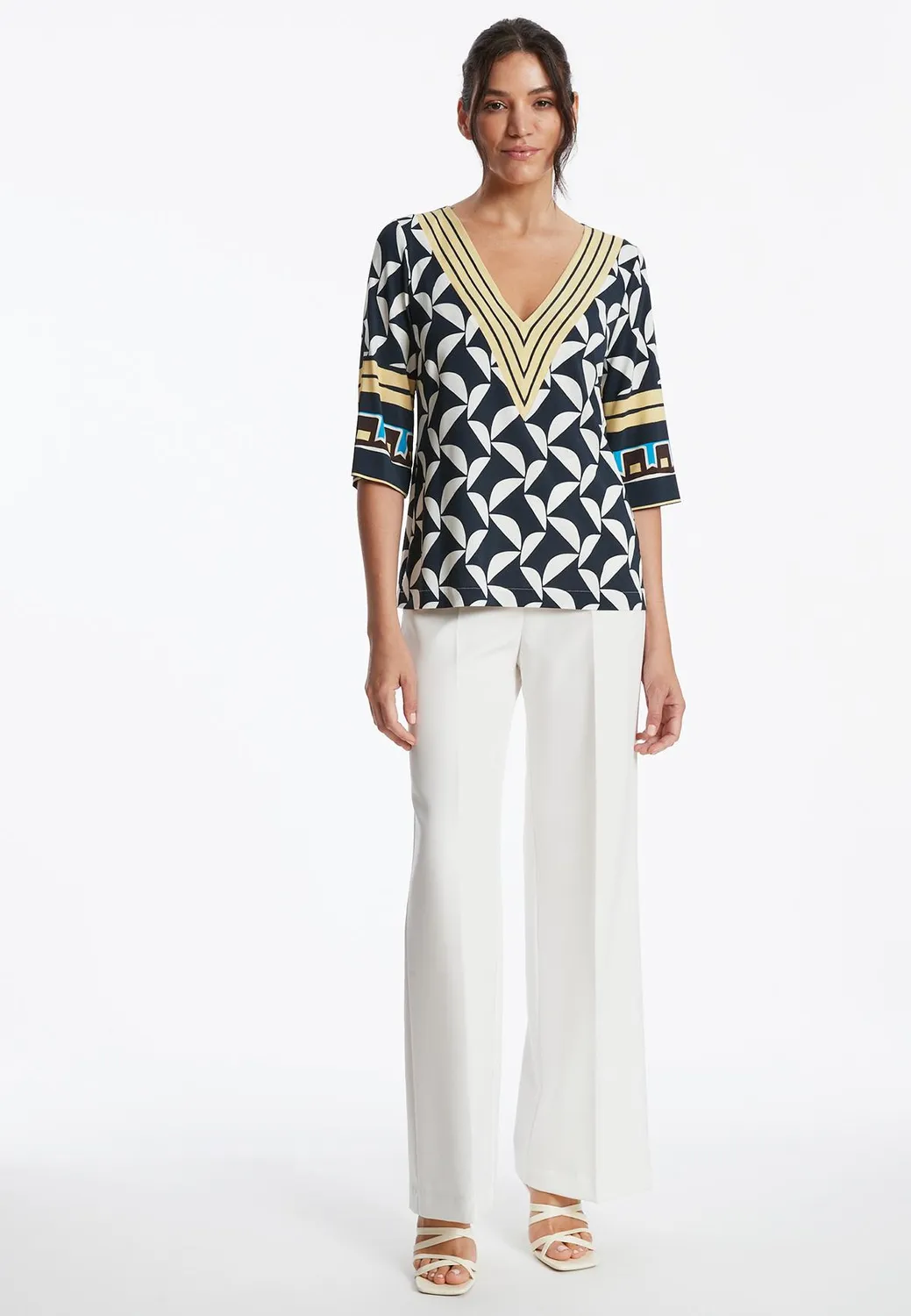 Ana Alcazar Zilby top fantasia scollo a V