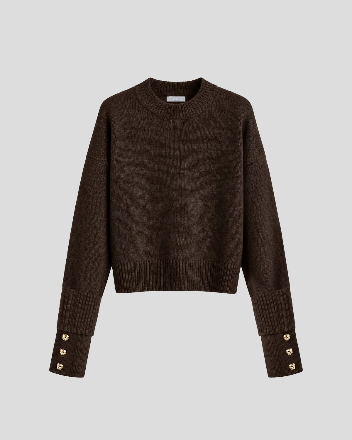 Violante Nessi Aaron maglione Cashwool marrone