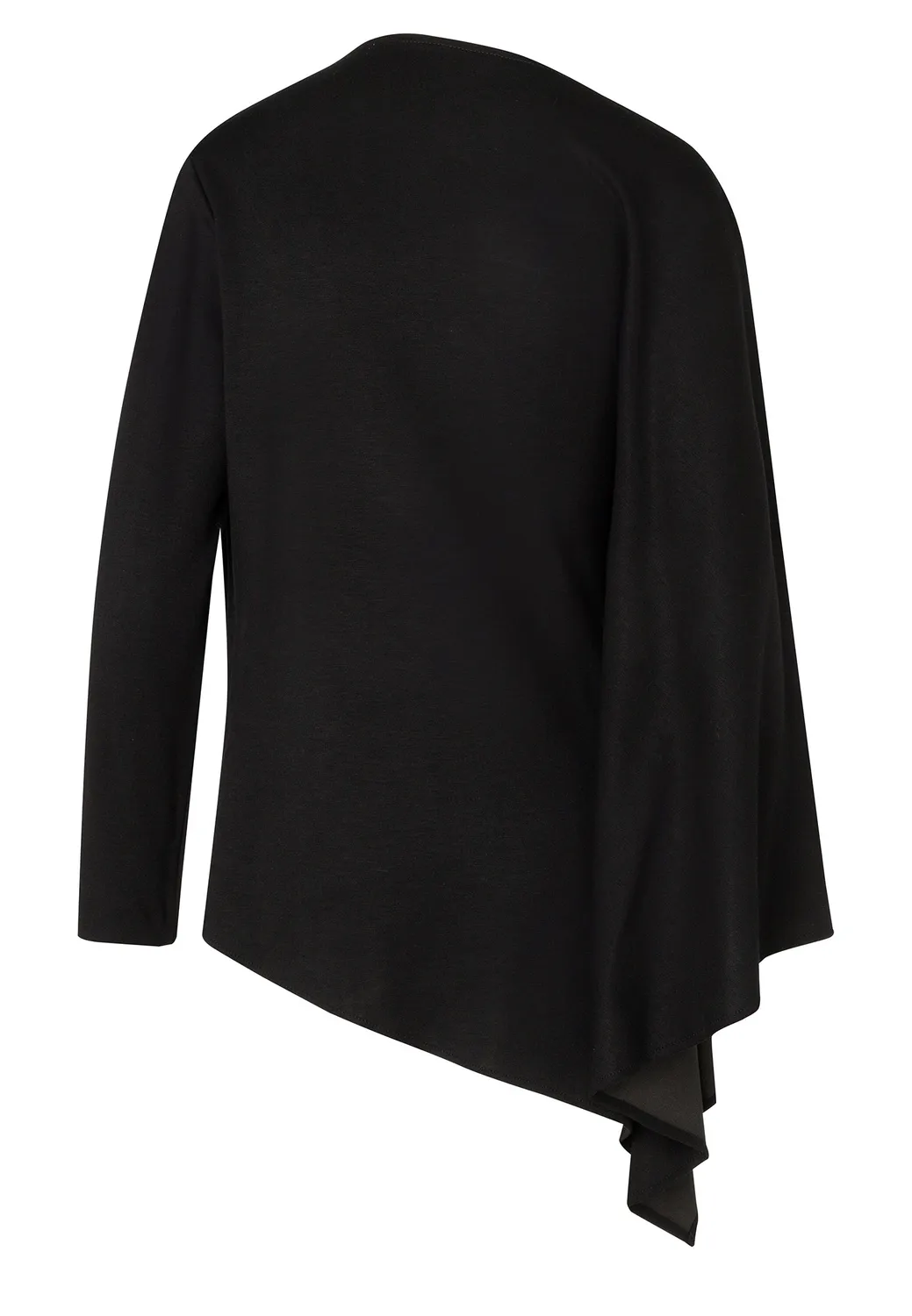 Ana Alcazar Enmelis top asimmetrico nero jersey