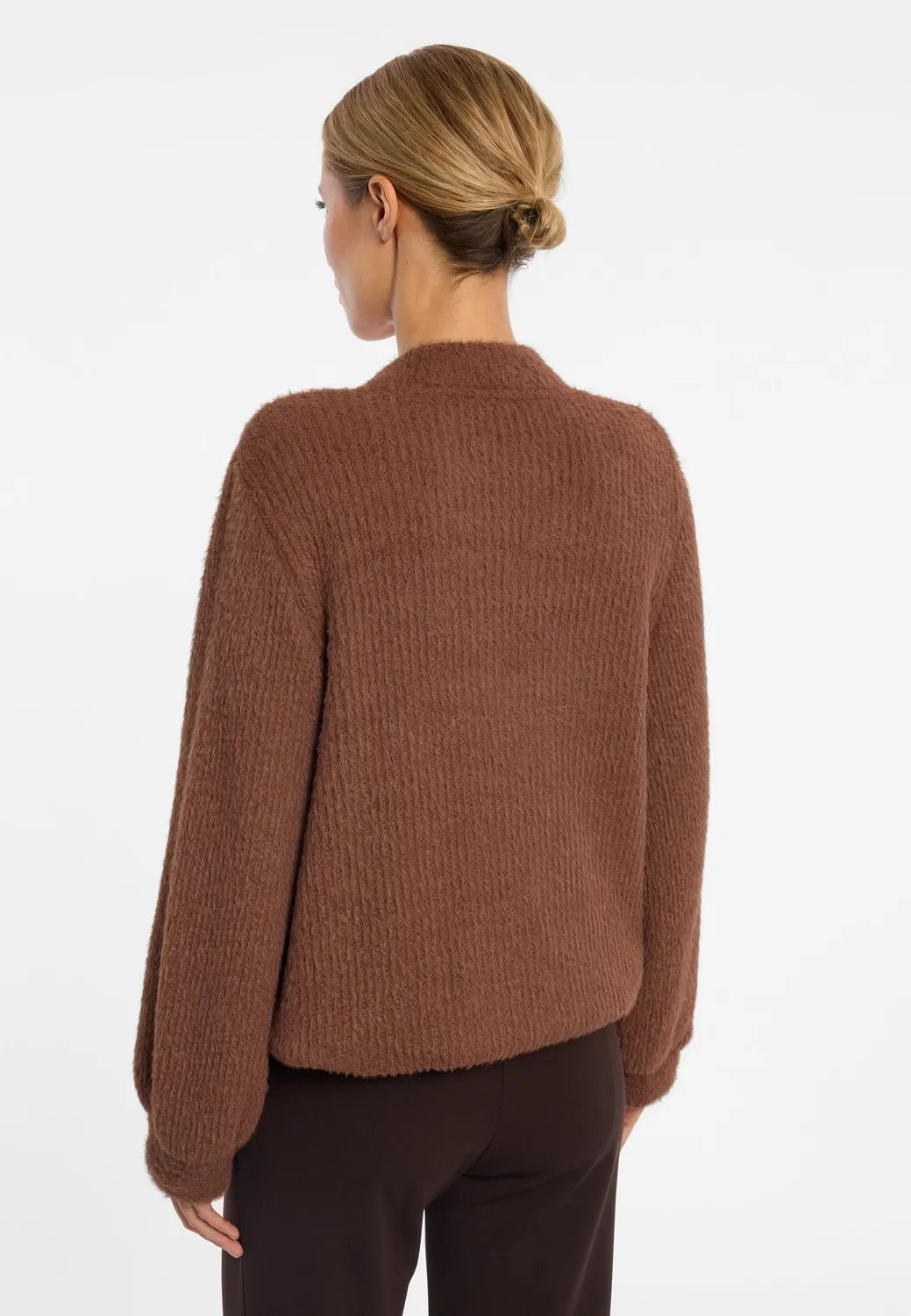 Ana Alcazar Enayas maglione scollo V cognac