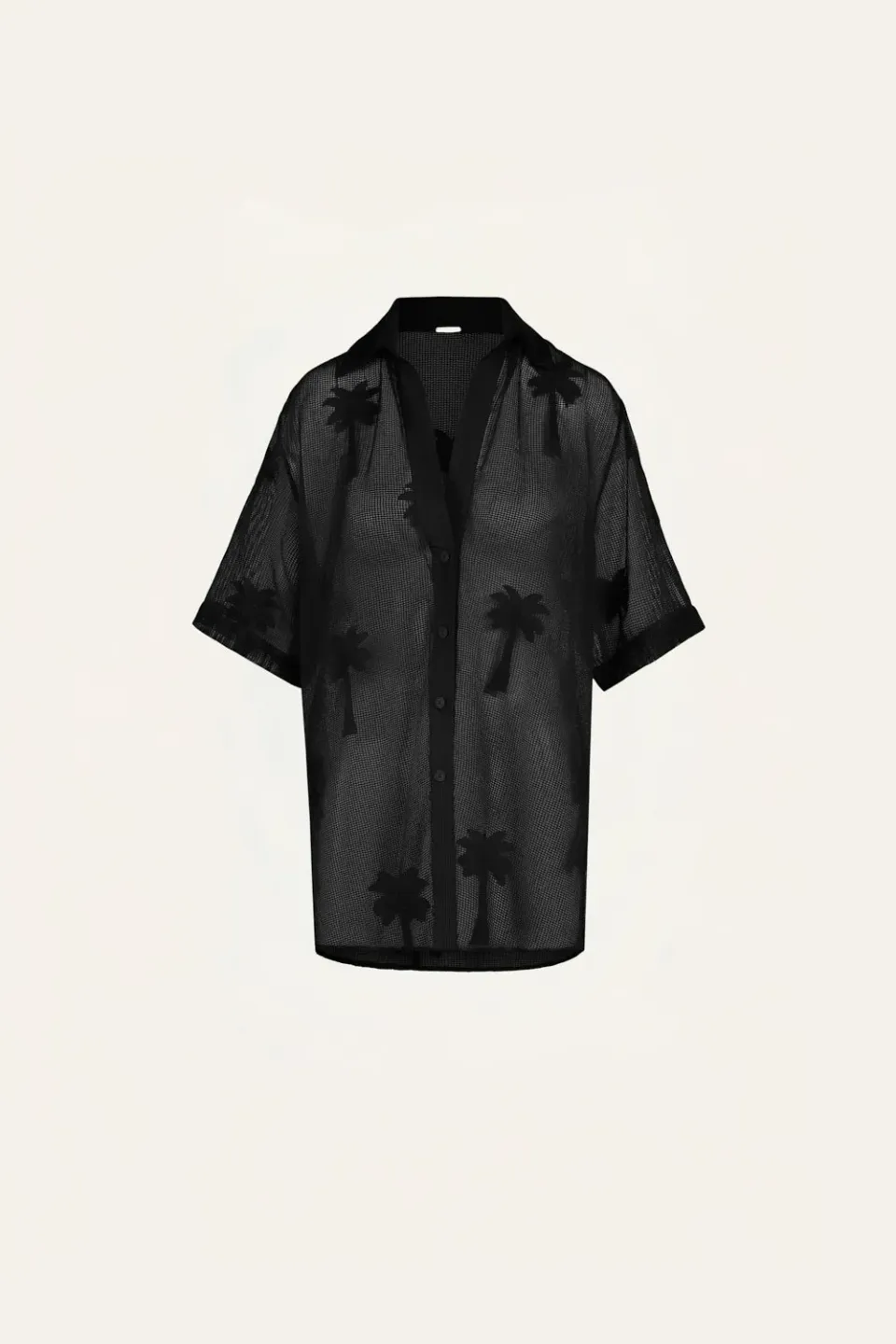 Johanna Ortiz Salty Promises camicia nera cotone