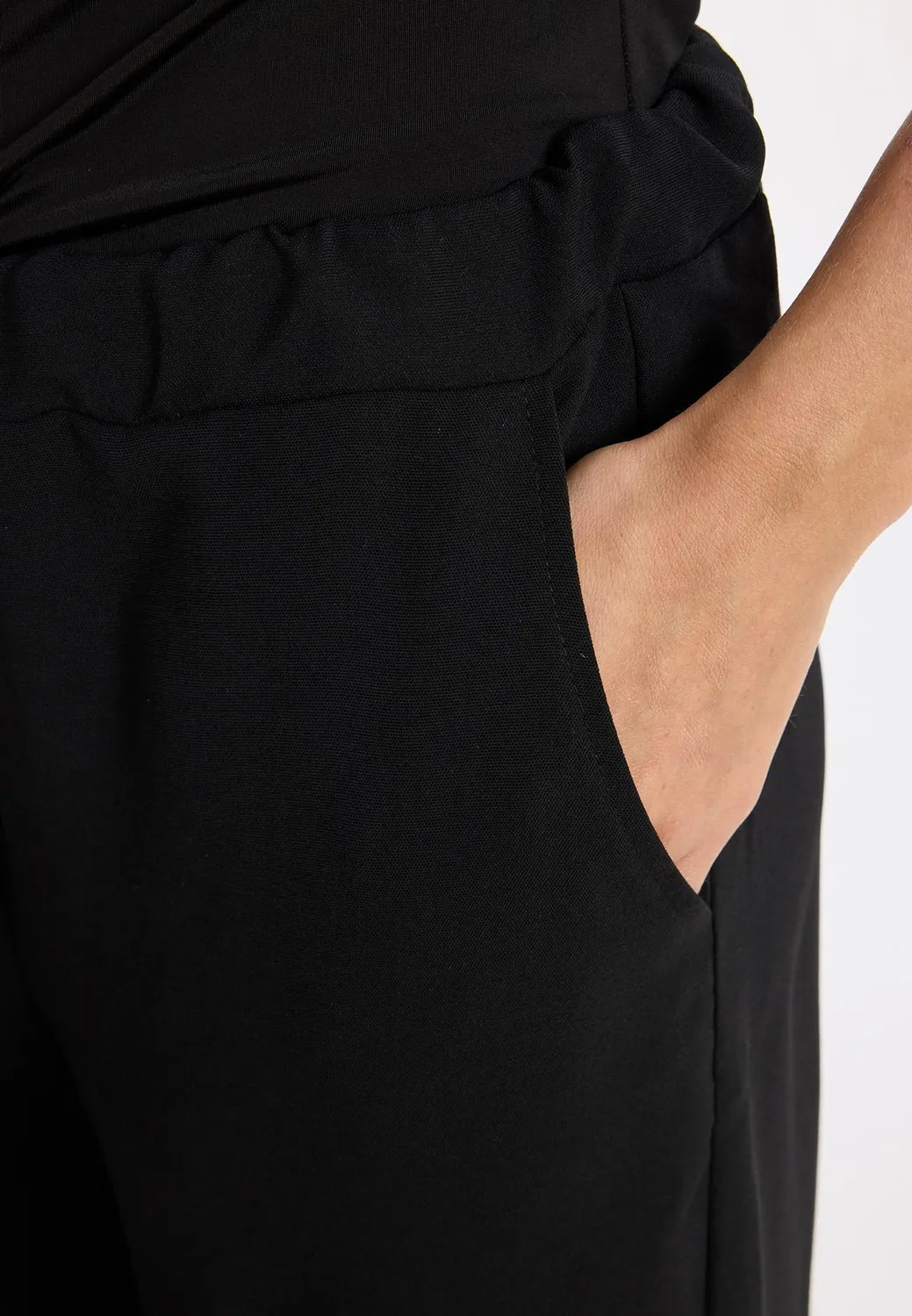 Ana Alcazar Zapara pantaloni cargo neri viscosa