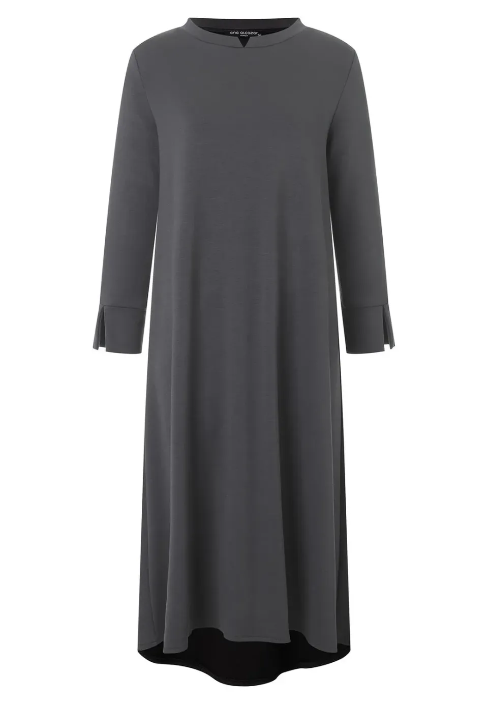 Ana Alcazar Melby abito jersey midi grigio