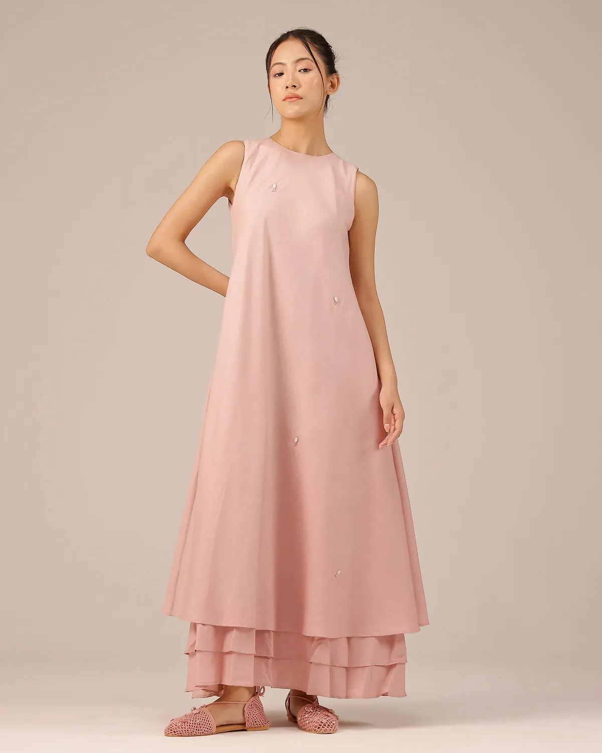 Our Dve Wave Kiss completo giacca abito rosa