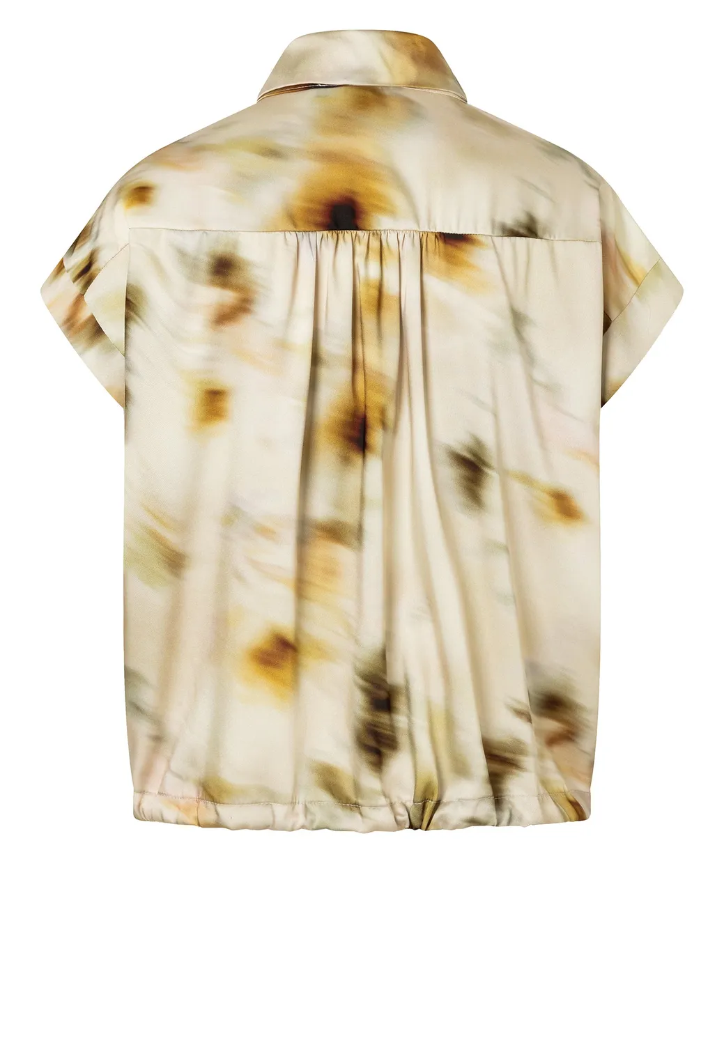 Ana Alcazar Draia camicia satin fantasia beige