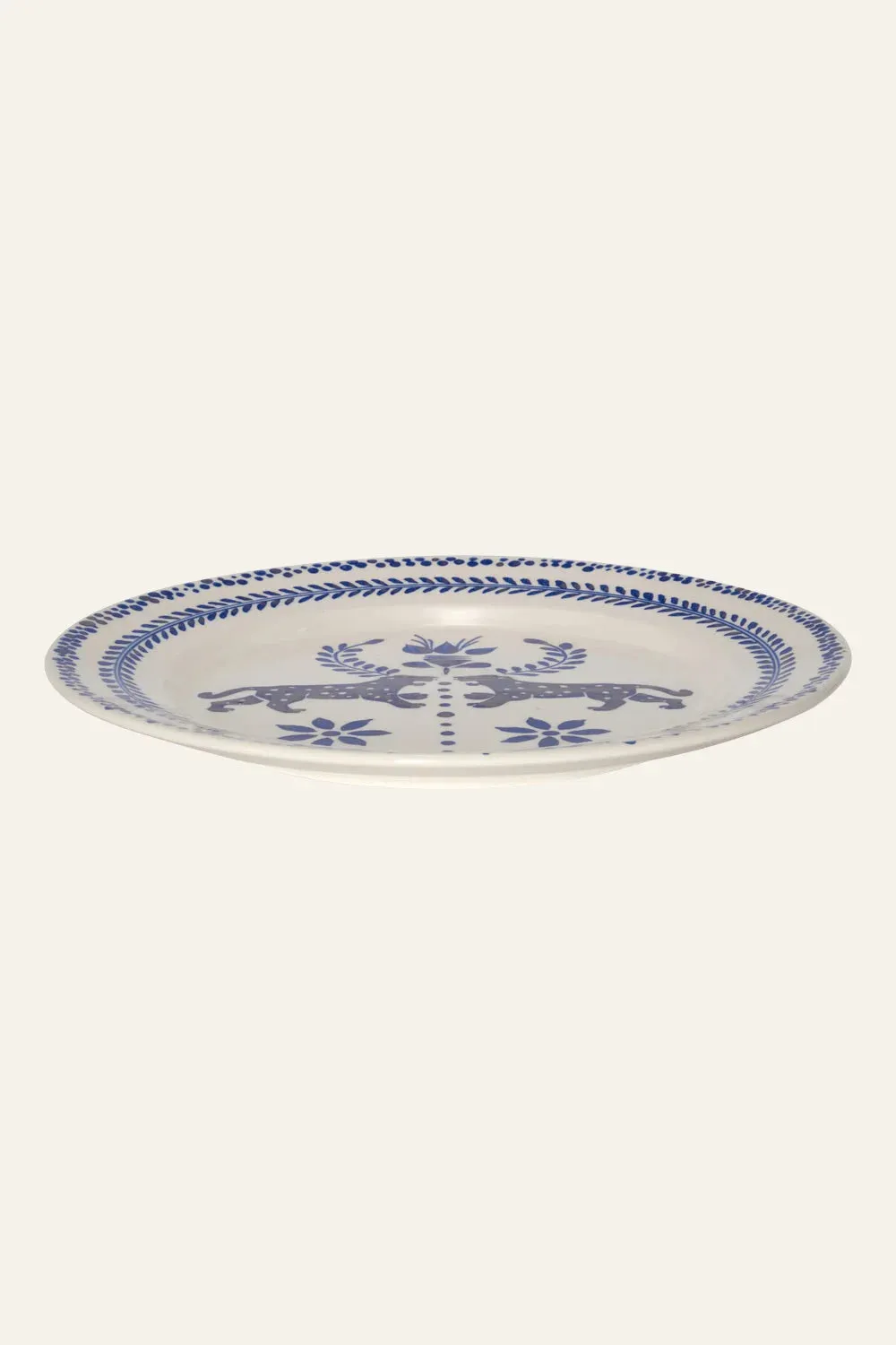 Johanna Ortiz El Relato piatti ceramica 2pz blu navy
