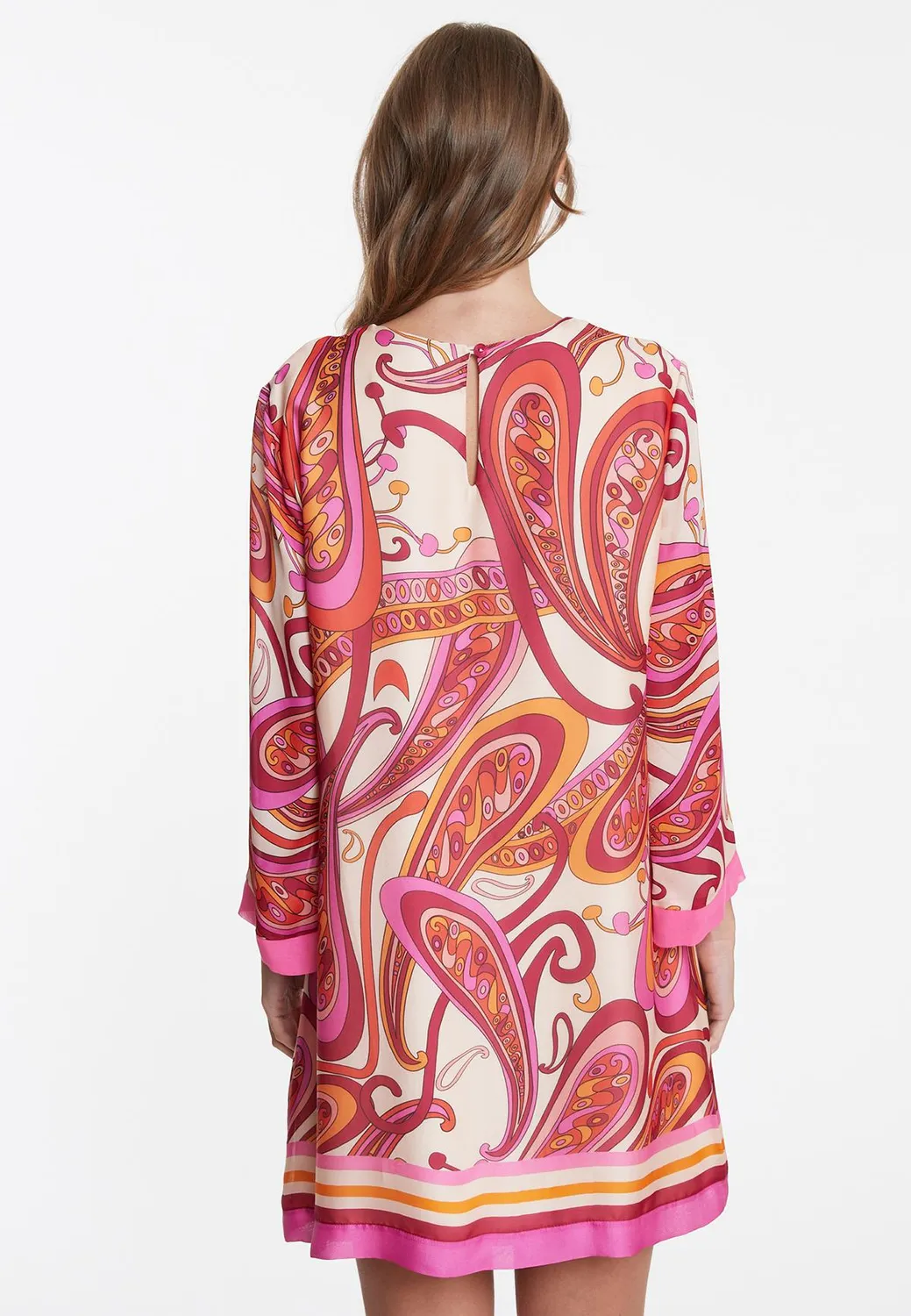 Ana Alcazar Wegala abito chiffon fantasia paisley