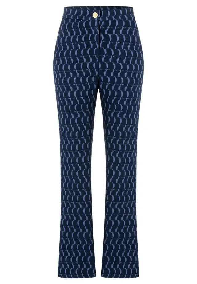 Ana Alcazar Siwana pantaloni jacquard blu