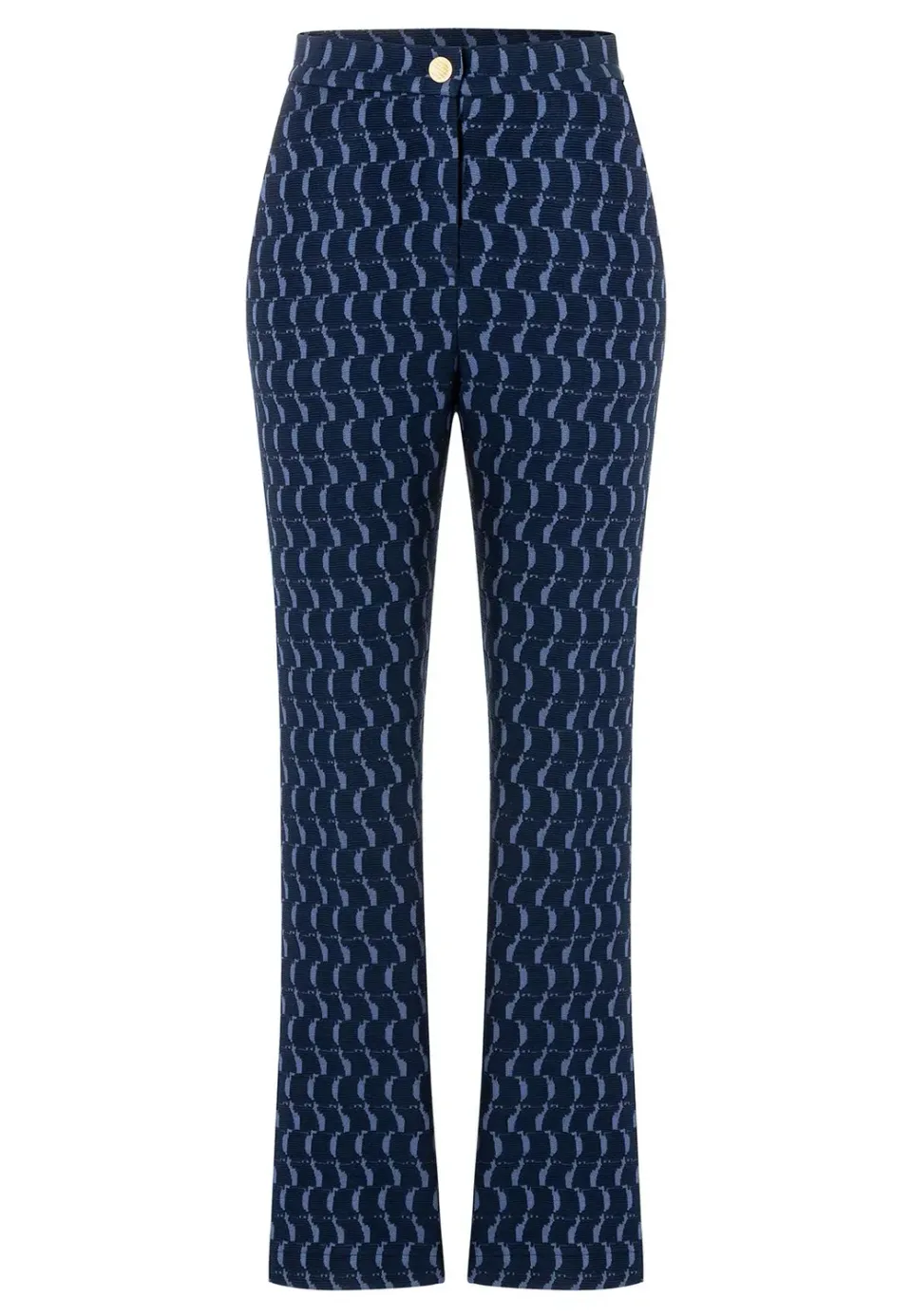 Ana Alcazar Siwana pantaloni jacquard blu