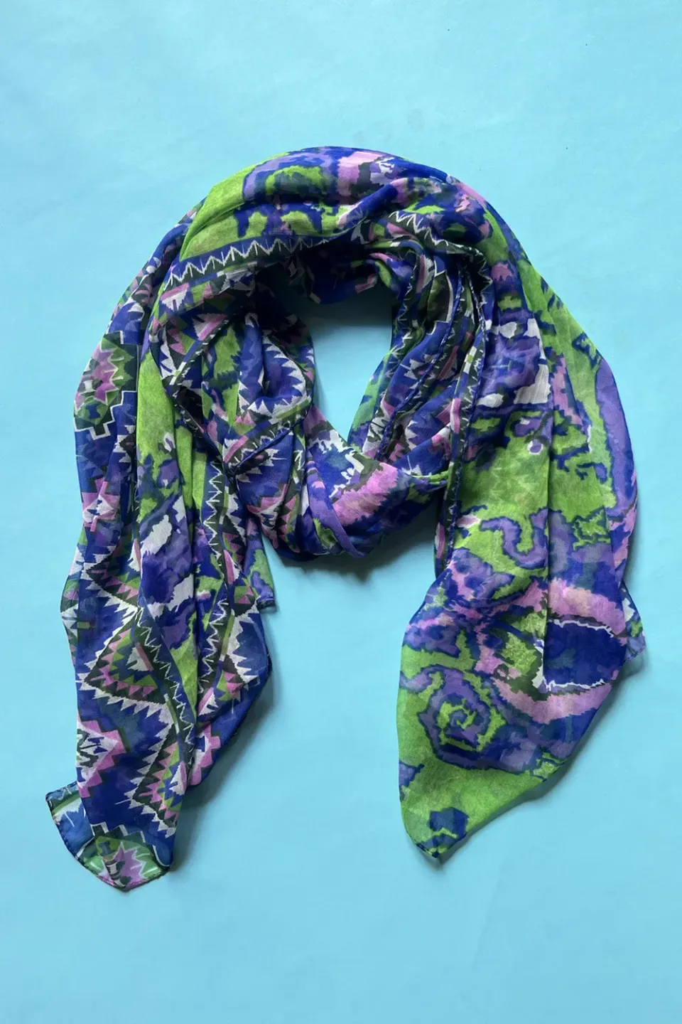Antica Sartoria Astratto DV1613 foulard verde