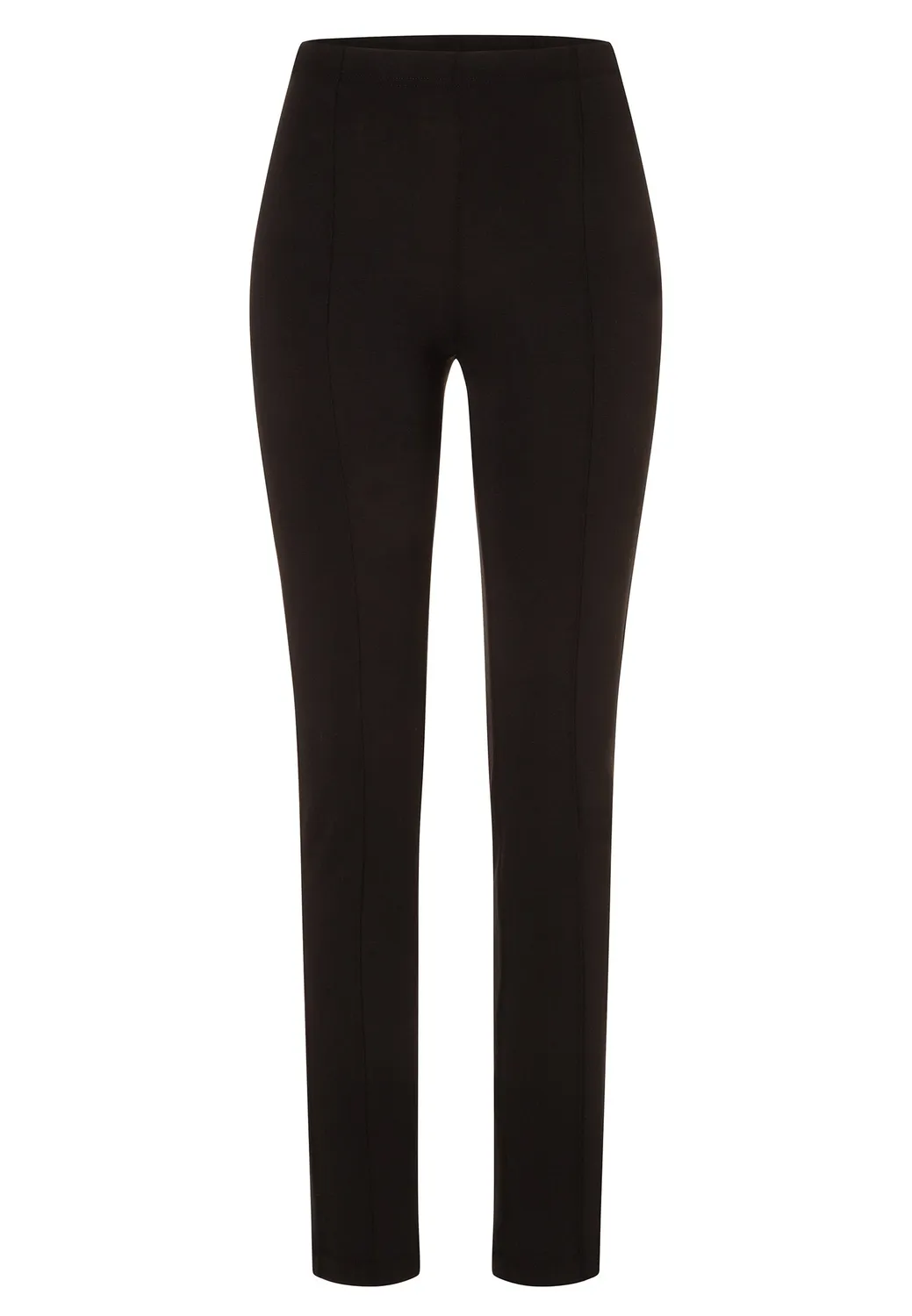 Ana Alcazar Evylis pantaloni slim neri piega davanti