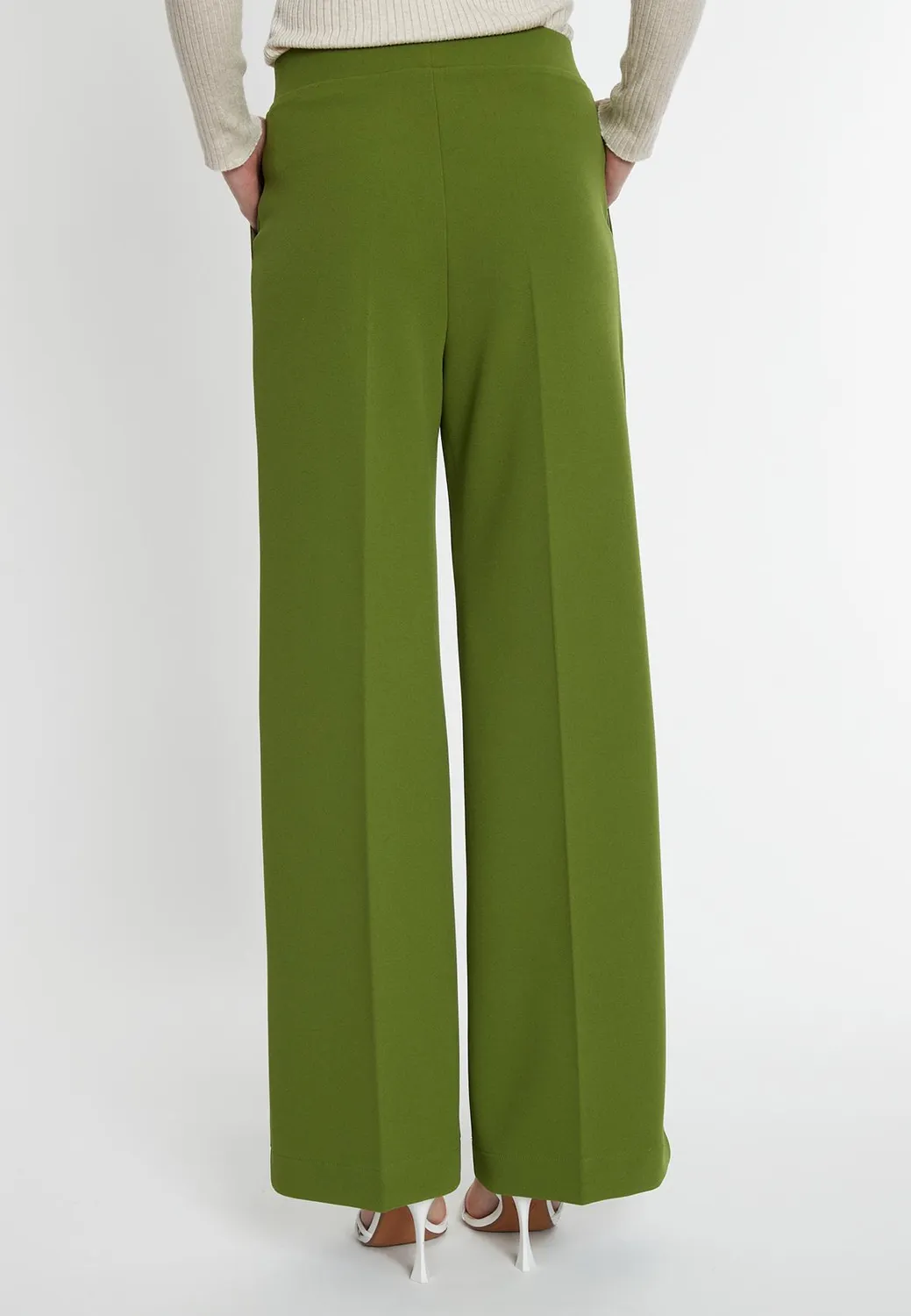 Ana Alcazar Silasa pantaloni larghi verde mela