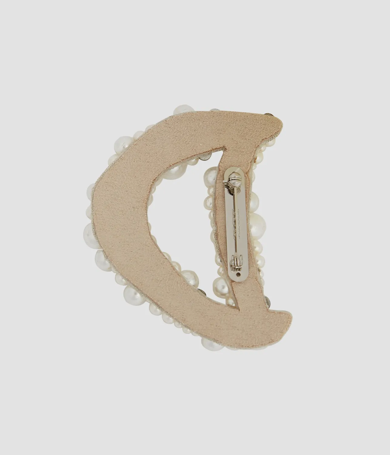 Erdem Pearl Alphabet Brooch D spilla lettera perle