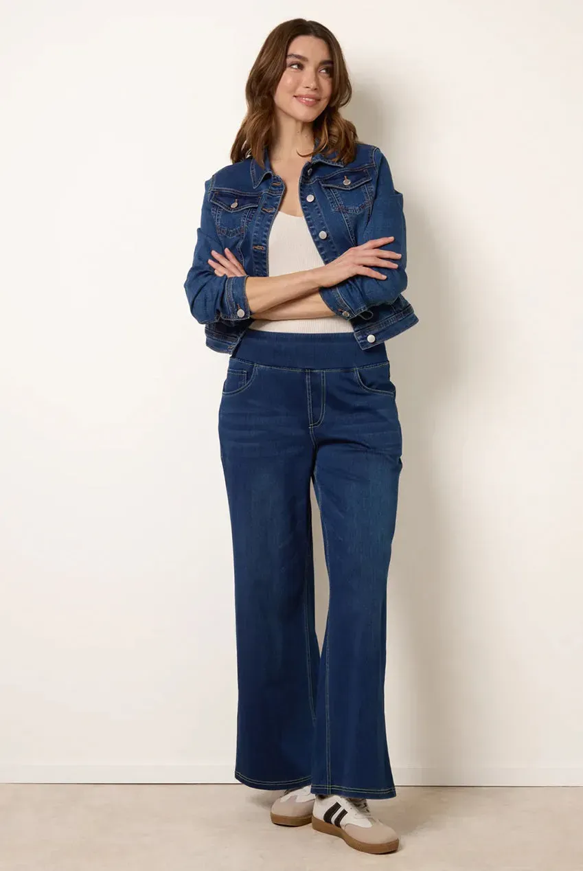 Blue Vanilla Multi Stretch Deep Waistband Jeans Indaco Zampa