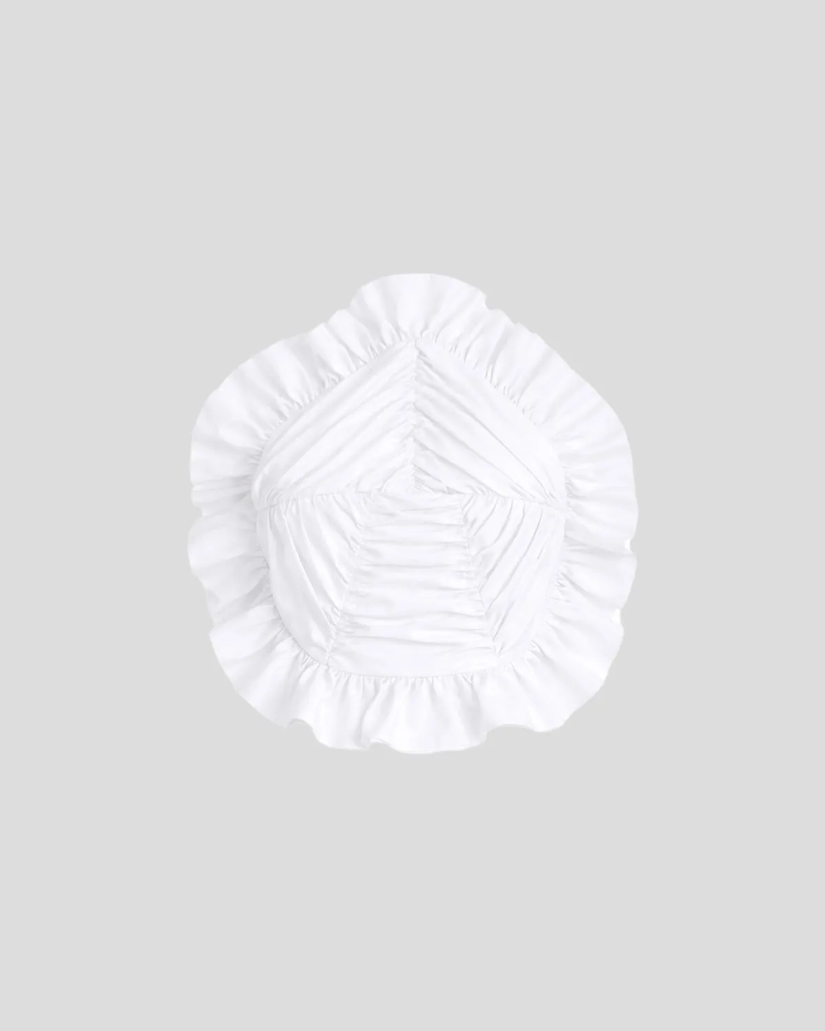 Violante Nessi Royal top bianco cotone elasticizzato