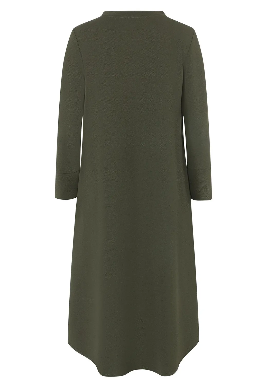 Ana Alcazar Haneka vestito midi kaki svasato