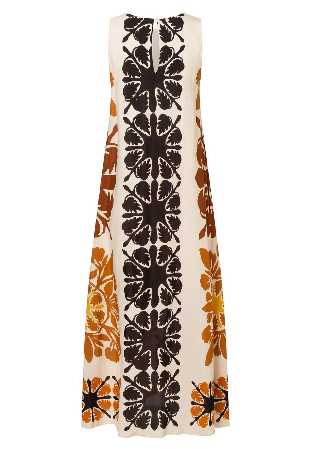 Ana Alcazar Rava abito maxi etnico con tasche