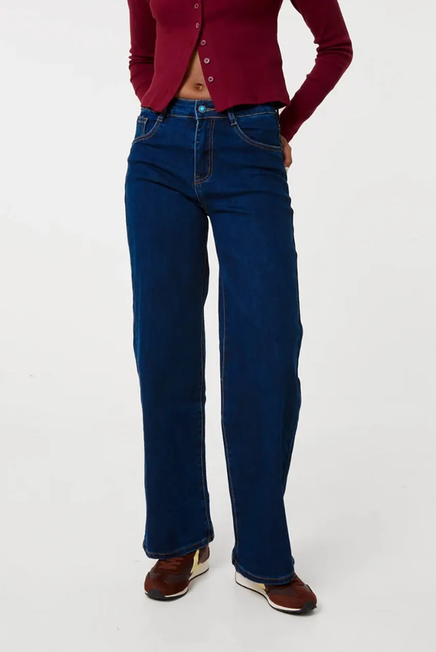Pink Vanilla Jeans Dritti Denim Indaco Tasche Cuore 8
