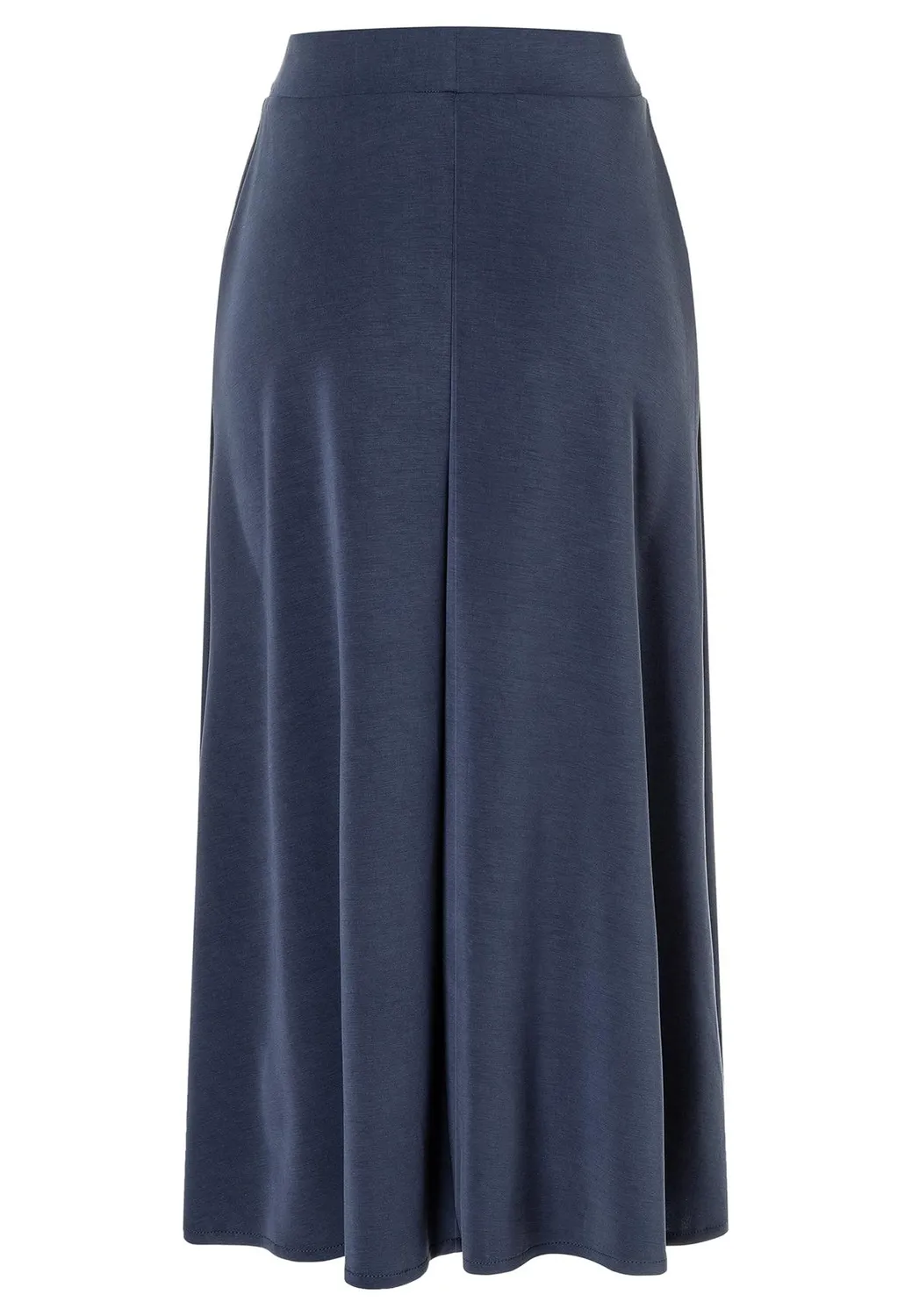 Ana Alcazar Sekani gonna midi jersey blu scuro