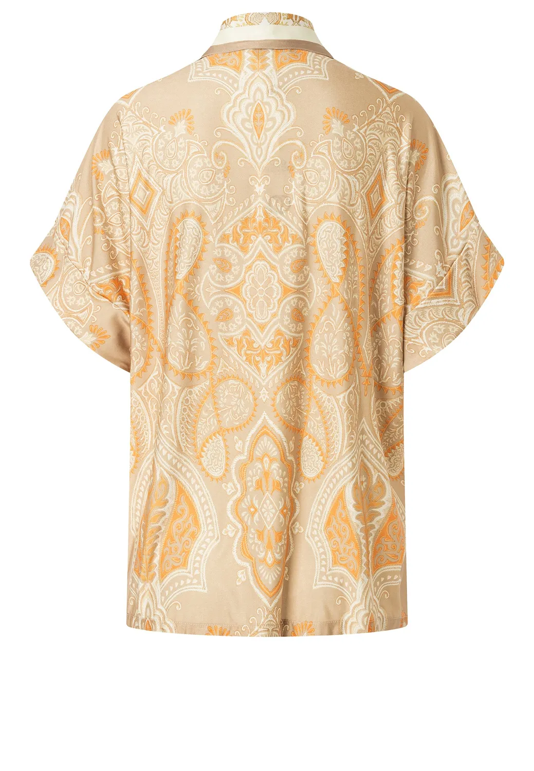 Ana Alcazar Doremio blusa gialla paisley maniche corte