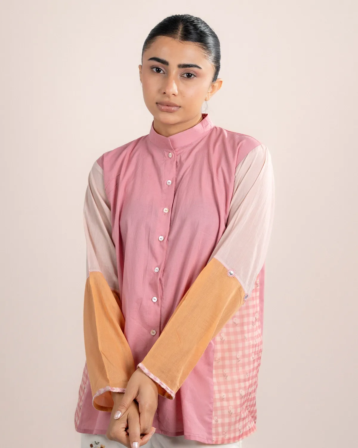 Our Dve Lyra Shirt camicia rosa flesh cotone donna
