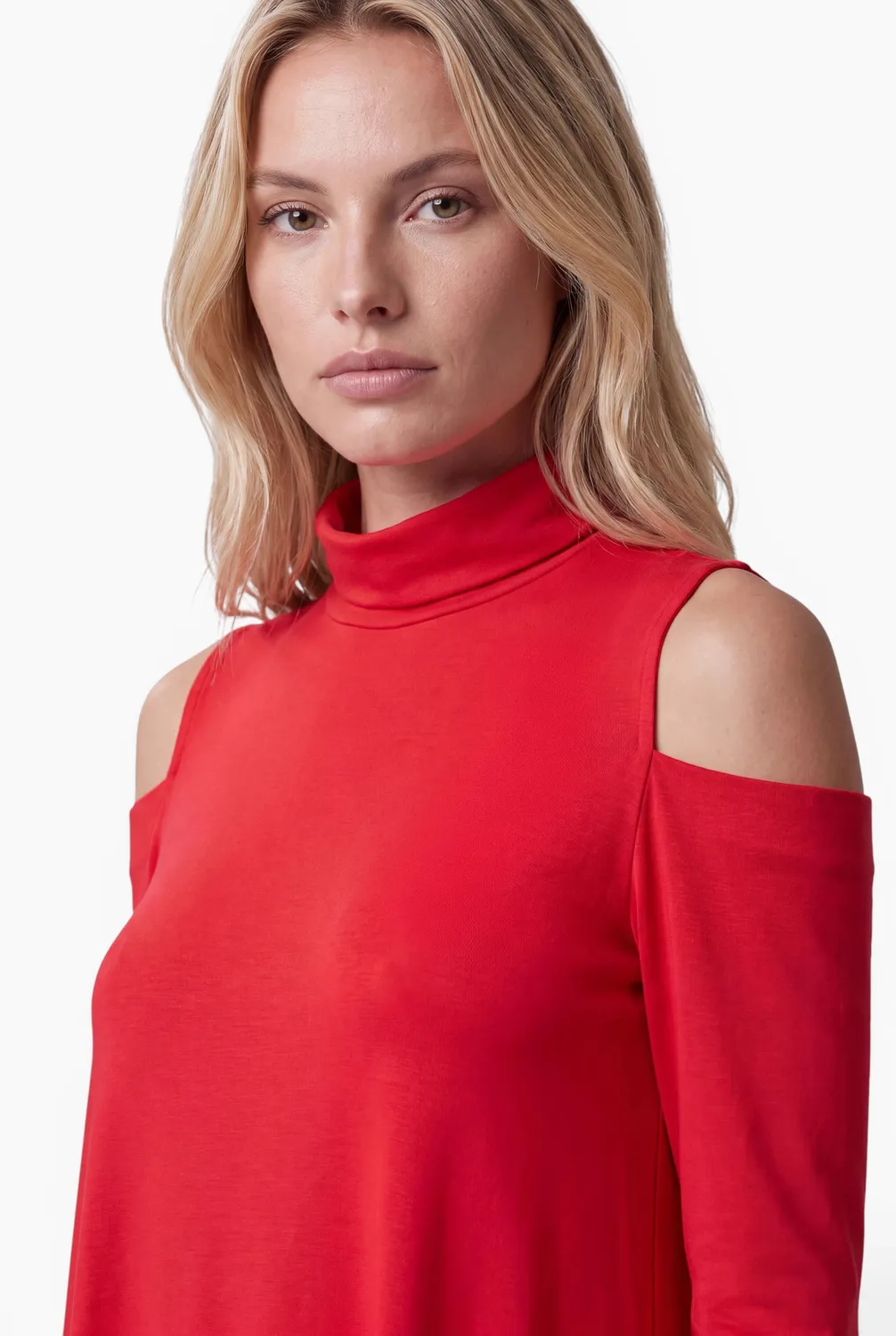 Ana Alcazar Sipala abito ampio rosso jersey