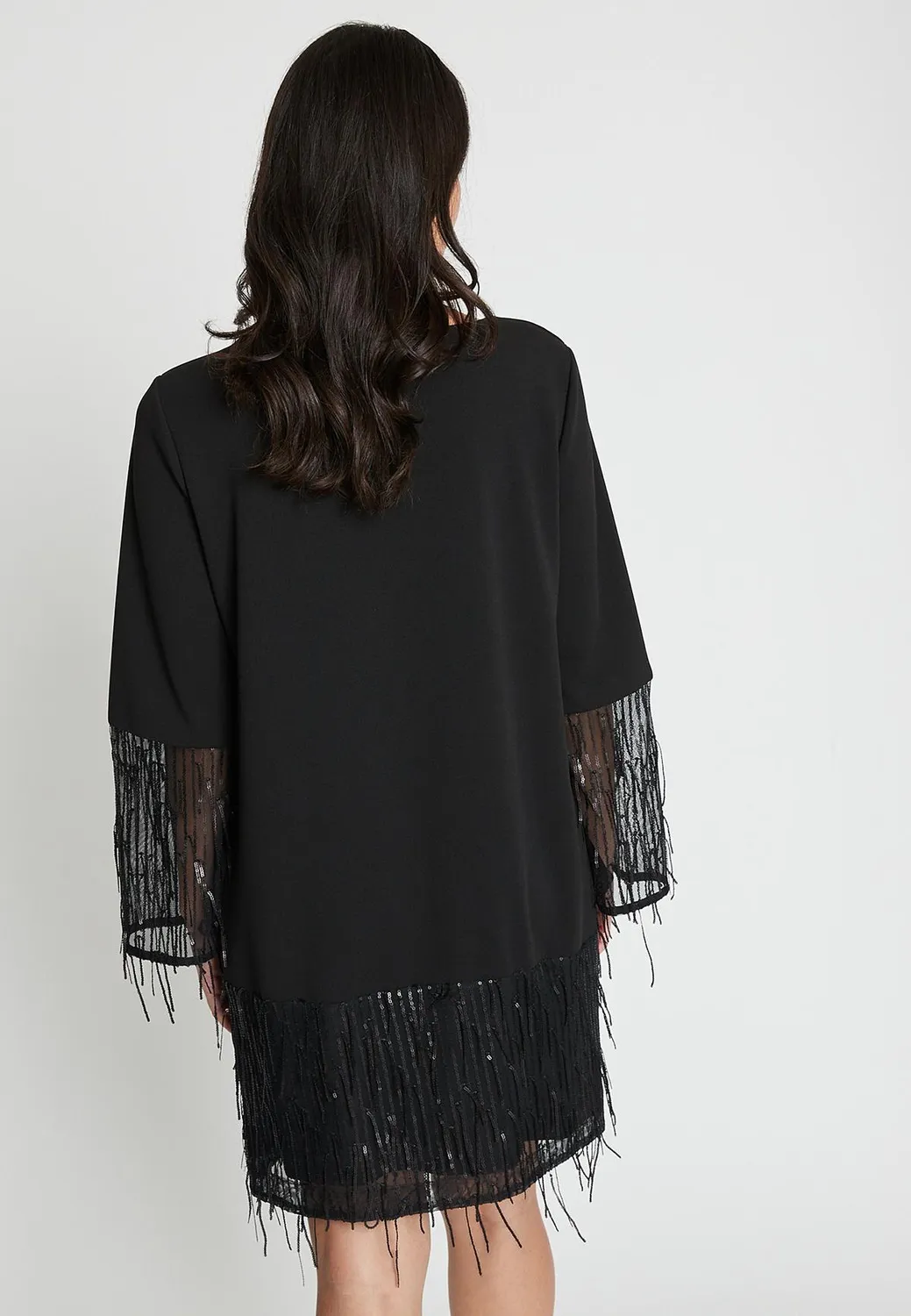 Ana Alcazar Ibylia abito tunica corto paillettes