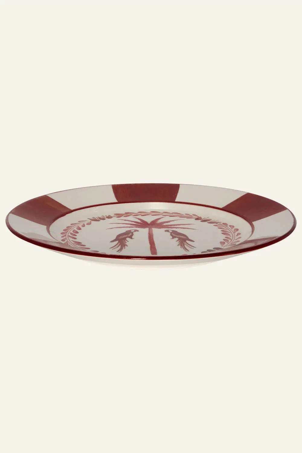 Johanna Ortiz Macao set 2 piatti ceramica rossi