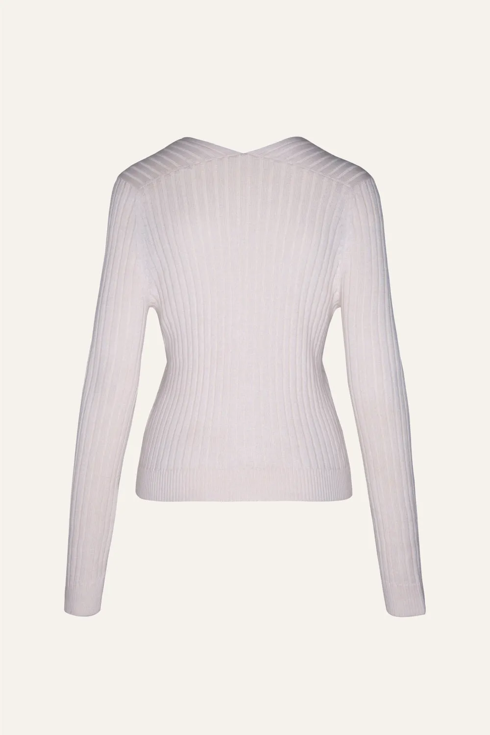 Johanna Ortiz Outback Life cardigan ecru cotone Pima