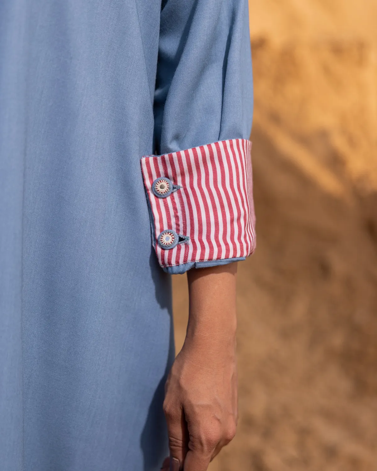 Our Dve Rio abito camicia normandy maxi cotone