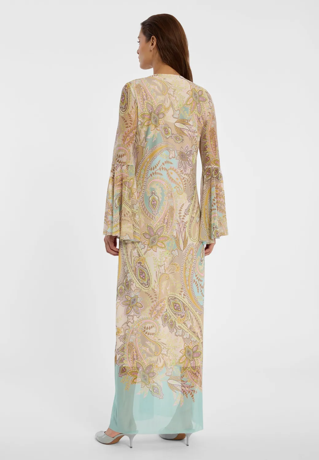 Ana Alcazar Densa caftano lungo paisley