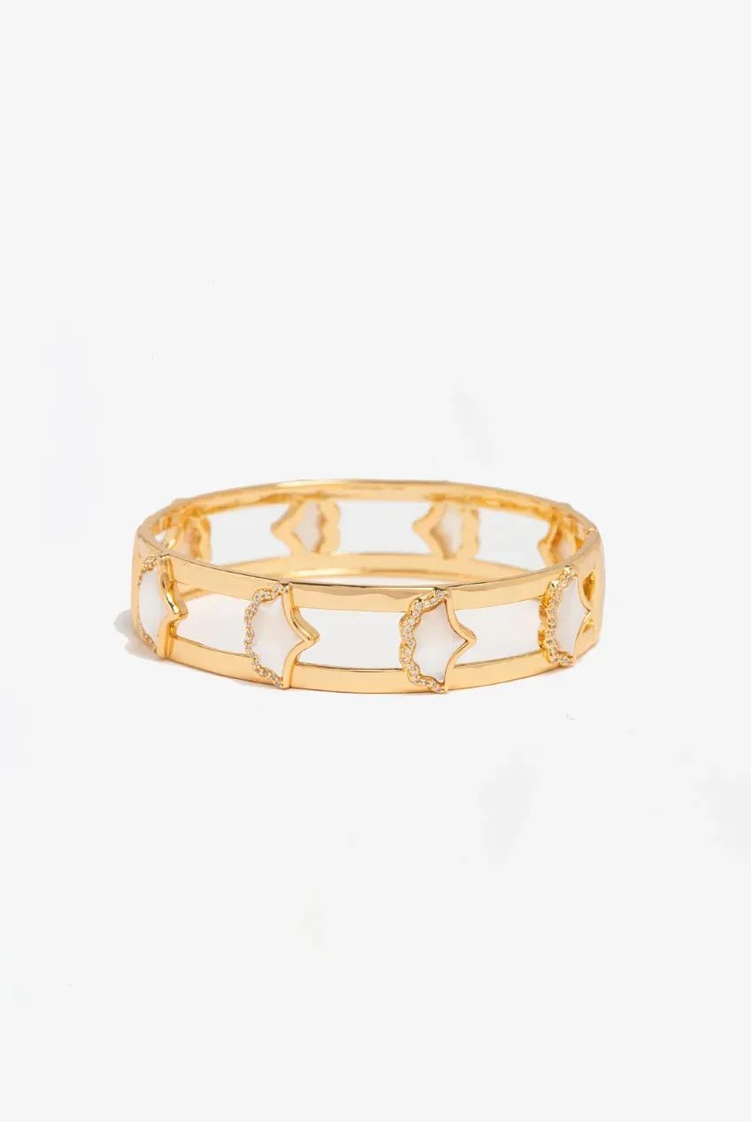 Uchi & Soto Gingko Gold bracciale oro foglia misura unica