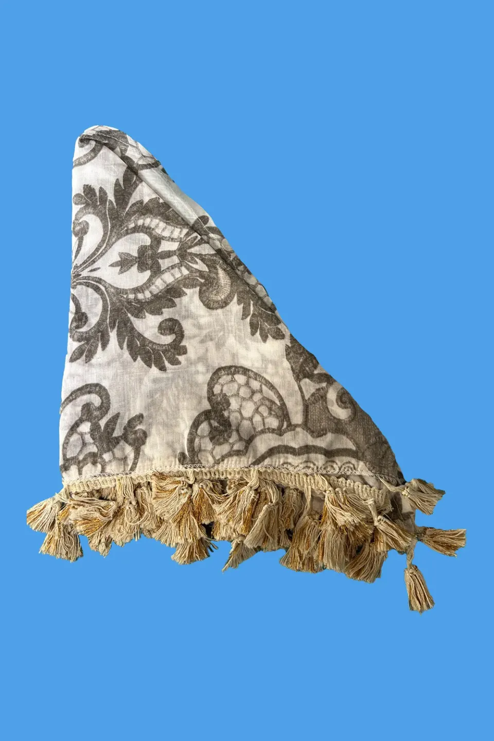 Antica Sartoria DV2121 Foulard Triangolo Ecru in Cotone