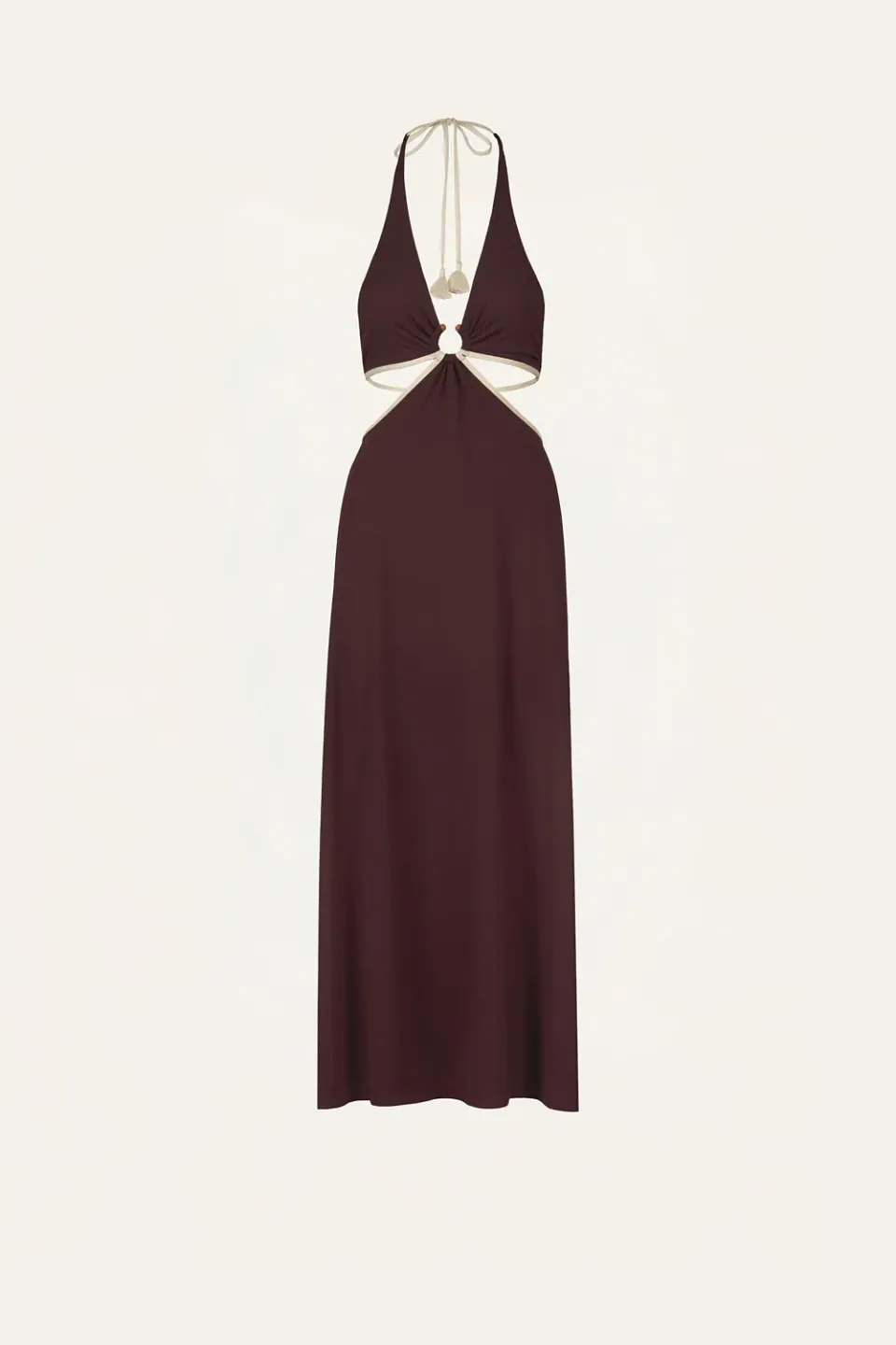 Johanna Ortiz Beautiful Paradigm Abito Midi Lycra Vino