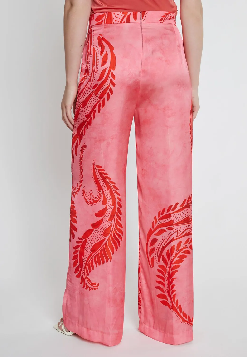 Ana Alcazar Kastea pantaloni larghi con fiori